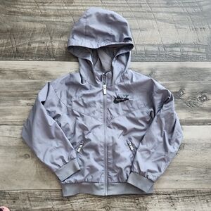 Nike Gray Hooded Jacket Size 7